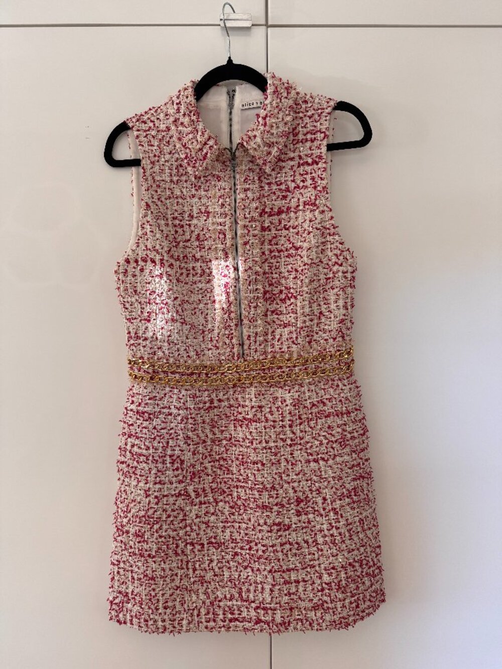Alice and Olivia Tweed Dress (Size: 8)
